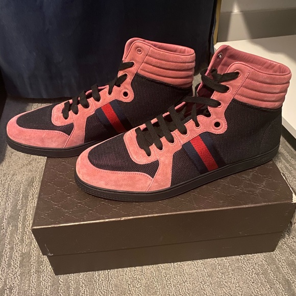 gucci high tops pink